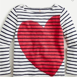 EUC Crewcuts Long Sleeve Heart Tee size L (10-11)